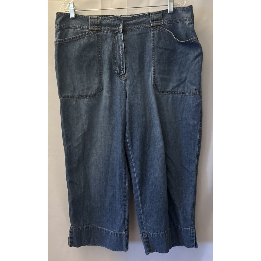 Women's Lauren Ralph Lauren Capri Blue Cotton‎ Size 14W